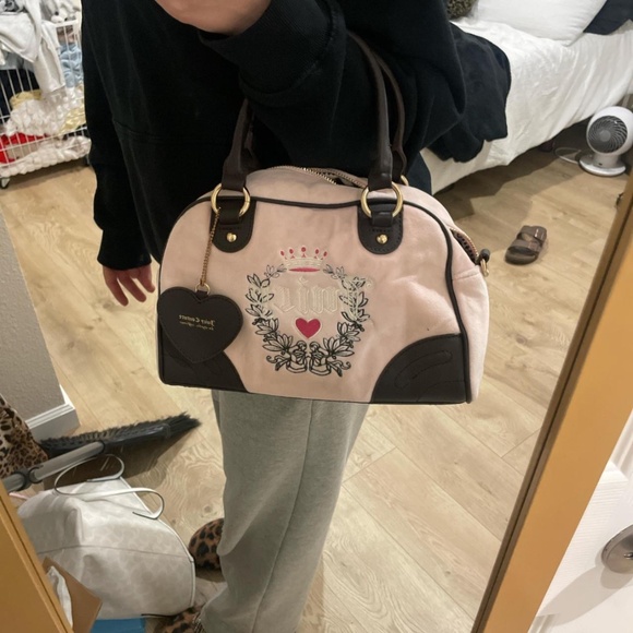 Pink and Brown Juicy Couture Hand Bag - Picture 4 of 4